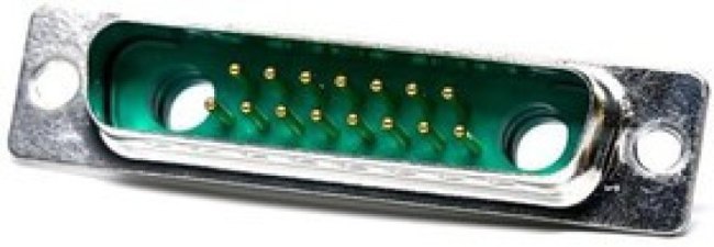 173107-0077, D-Sub Mixed Contact Connectors 17 POS PCB PLUG 17W2 15 PIN 2 HOLE