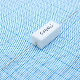 L-KLS6-SQP-5W-6K8J, (SQP 5W 6.8K 5%), Резистор аксиальный цементный 5Вт 6.8кОм +5%