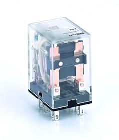 Реле промежуточное ПР-102 5А 6В AC 2 конт. с LED-индикацией DEKraft 23850DEK