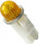 1050QA3, Panel Mount Indicator Lamps AMBER DIFFUSED 1/2" MOUNTING HOLE