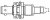DK-621-0440-4S, RF COAX CONN, TRIAXIAL, BULKHEAD JACK