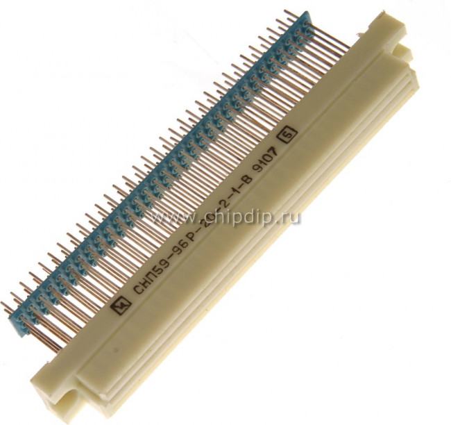 Прямоугольная соединительная розетка, шаг P2.5мм, 96гнёзд,полный,3x32, A+B+C=3x32=96HP, пластиковый; №430 A гн ПрС\P2,5\96HP\ пл\\СНП59-96Р-