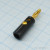 BP-214 (10-0015 GOLD black), Штекер-банан черный (зол.).