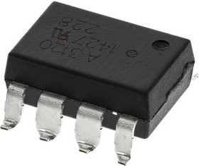 HCPL-3120-300E, DC Input Transistor Output Optocoupler, Surface Mount, 8-Pin DIP