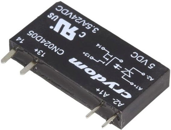 CN024D05, Solid State Relay, CN, 1NO, 3.5A, 24V, Radial Leads CN024D05, Solid State Relay, CN, 1NO, 3.5A, 24V, Radial Leads