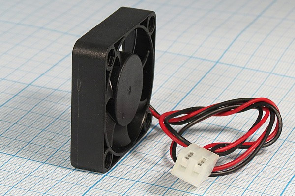 KF0410B5H--R (KF0410B5H-012C217R) (6000RPM) 5V/0.13A (40х40х10) B(подшипник) CFM6/dBA28 Jamicon вентилятор с разъемом 2 конт.MOLEX 5239-2(PH