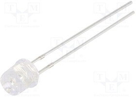 OSO5PA57E1A-1MA, LED; 5mm; orange; 68?100mcd; 140°; Front: flat; 1.8?2.2V; -30?85°C