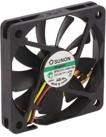 MF60101V1-1000U-G99, Вентилятор осевой, 12В DC, 60x60x10мм, подшипник Vapo, 27,55куб.м/ч, 28,5дБА