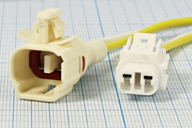 Клемма герметичная розетка + вилка, 2,2мм, 2C, 100мм, DJ70218Y-2,2