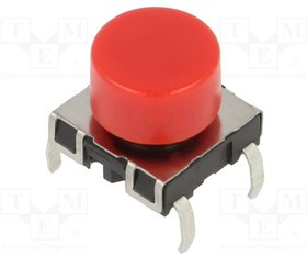 1241.1624.3, Pushbutton Switches PMS IP40 ROT RED 9,85 MM
