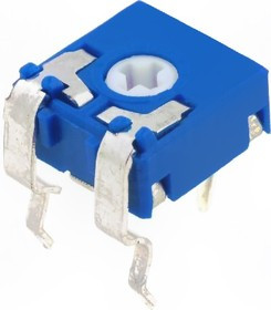 CA6V-100K, Потенциометр: монтажный, однооборотный, горизонтальный, 100кОм