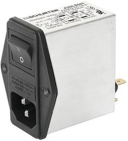 4304.5024, AC Power Entry Modules w/Fuseholder and Switch 250VAC 6A