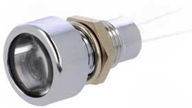SDML 086, Индикат.лампа: LED, плоский, Отв: d8,2мм, IP67, на печатную плату