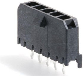 43650-0517, Headers & Wire Housings MicroFit 3.0 SR V TH Peg 30Au 5Ckt 43650-0517, Headers & Wire Housings MicroFit 3.0 SR V TH Peg 30Au 5Ckt