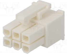 1586765-6, Вилка, провод-плата, "мама", VAL-U-LОK, 4,2мм, PIN: 6, на провод