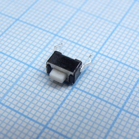 1825965-1, Switch Tactile OFF (ON) SPST Rectangular Button PC Pins 0.05A 24VDC 20000Cycles 1.3N Thru-Hole Loose