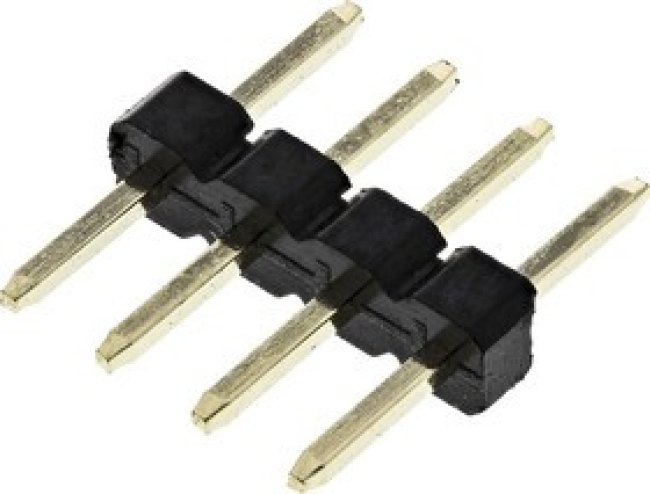 M22-2010405, M22 Series Straight Through Hole Pin Header, 4 Contact(s), 2.0mm Pitch, 1 Row(s), Unshrouded