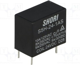 S5H-24-1AS, Реле электромагнитное