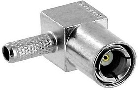 903-367P-51A2, RF/COAXIAL SMB PLUG R/A 50 OHM CRIMP/SLDR 903-367P-51A2, RF/COAXIAL SMB PLUG R/A 50 OHM CRIMP/SLDR