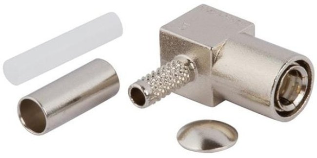 903-367P-51A2, RF/COAXIAL SMB PLUG R/A 50 OHM CRIMP/SLDR 903-367P-51A2, RF/COAXIAL SMB PLUG R/A 50 OHM CRIMP/SLDR