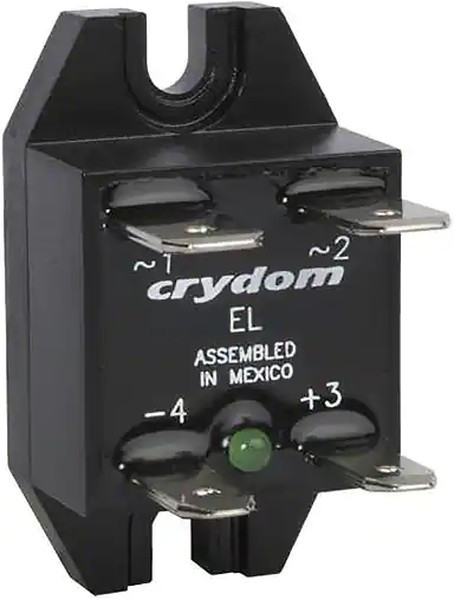 EL240A30R-05N, Solid State Relays - Industrial Mount SSR Relay, Panel Mount, IP00, 280VAC/30A, 4-8VDC In, Instantaneous, 90 QC