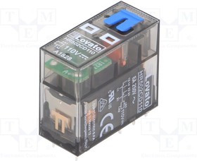 HR502CD110, Реле: электромагнитное, DPDT, Uобмотки: 110ВDC, 8A/250ВAC, 8А, 40г