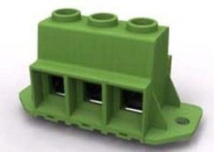 1986715-4, Fixed Terminal Blocks 15MM PWR TERM BLK 4P W/ MOUNTING FLANGE