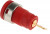 972356101, Red Female Banana Socket, 4 mm Connector, Tab Termination, 32A, 1000V ac/dc, Gold Plating