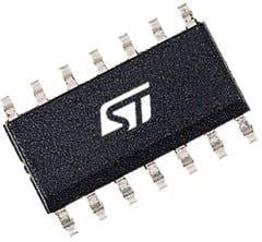 L6491DTR, Gate Driver, Высокая Сторона и Низкая Сторона, MOSFET, 14 вывод(-ов), SOIC