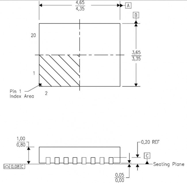 TPA2012D2RTJTG4, Audio Amplifiers 2.1W Stereo Class-D Aud Power Amplifier