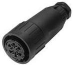 C016-20E005-104-2, Circular DIN Connectors FEMALE CABL CONNECTR 5+PE