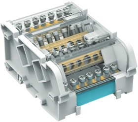 Блок распределительный 4p 5х6мм на DIN-рейку DKC BD10074 Блок распределительный 4p 5х6мм на DIN-рейку DKC BD10074