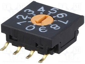 FR02FR10P-S, Coded Rotary Switches SMT 10MM DECIMAL 10P REAL CODED