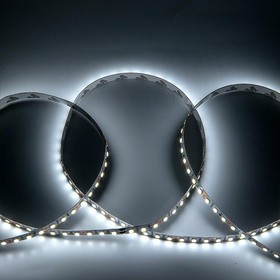 General Лента Светодиодная 5 метров 9,6Вт 12В SMD2835 8мм 600 диодов 7 Лм/чип IP20 6500К Холодный белый свет 501410 GLS-2835-120-9.6-12-IP20