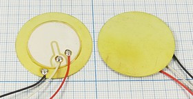 Пьезоблок с обратной связью 35x0.55мм, 2.8кГц, три вывода 120мм; обрсв пб 35x0,55\\E\ 2,8\3L120\FT-