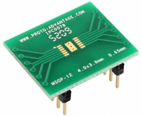 IPC0078, Sockets &amp; Adapters MSOP-12 to DIP-16 SMT Adapter