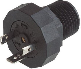 GSP 212*, RECTANGULAR CONN, PLUG, 2+PE, SOLDER