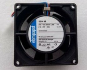 Вентилятор Ebmpapst 8314HR 24v 250mA 6W 12-28V 2pin 80x32
