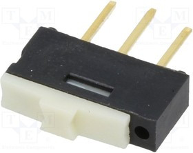 CL-SA-12C-02, Переключатель: движковый, Пол: 2, SPDT, 0,5A/12ВDC, ON-ON, -40-85°C