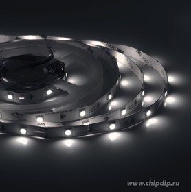 00-36 Светодиодная лента 12В, 7,2Вт/м, smd5050, 30д/м, IP20, 360Лм/м, подложка 10мм, 5м, 6500К.
