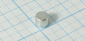 Магнит 7,0x 6,0, цилиндр, рабочая температура -60~80C, Ni, класс N35