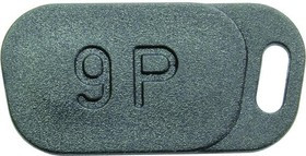 09670090611, D-Sub Tools &amp; Hardware DSUB DUST CAP MA 09P BLACK