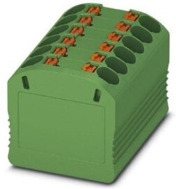 3002884, DIN Rail Terminal Blocks PTFIX 12X1,5-G GN 1.5mm2 adhesive mnt