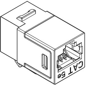 SS-82100-004, Modular Connectors / Ethernet Connectors Cat5E Shielded Keystone Coupler
