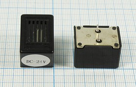 Излучатель звука механический с генератором 15~27В, 23x16x15мм и непрерывным звуком 0.4кГц; згм 23x1