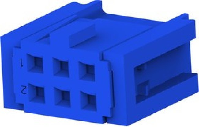 1658527-2, Headers &amp; Wire Housings 6 POS RECPT 30AU
