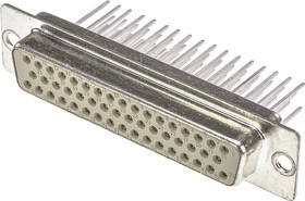 09670504707, 0967 50 Way Panel Mount D-sub Connector Socket, 2.76mm Pitch