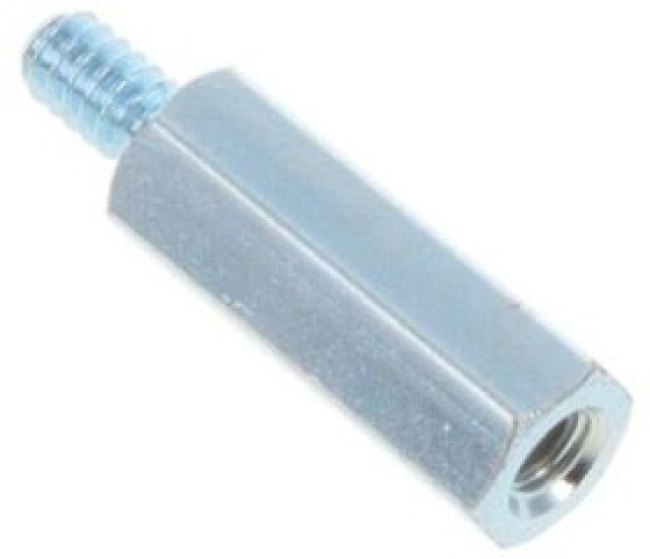 4537-632-S-12, Standoffs &amp; Spacers STEEL 6-32 11/16in HEX ML/FEM Standoff