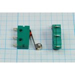 Переключатель концевой 20x6x10мм, 220В/3А, ON-(ON), планка 17мм, ролик, MSW-13[Z];№189 ZG ПКонц 20x