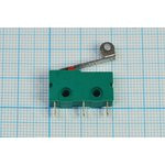 Переключатель концевой 20x6x10мм, 220В/3А, ON-(ON), планка 17мм, ролик, MSW-13[Z];№189 ZG ПКонц 20x